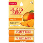 Burt's Bees Moisturizing Lip Balm Mango Butter Twin Pack Two Count 0.15 Ounce Each