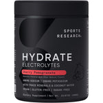 Sports Research Hydrate Electrolyte Powder Sugar Free Daily Hydration Tub Cherry Pomegranate 15.67 Ounce