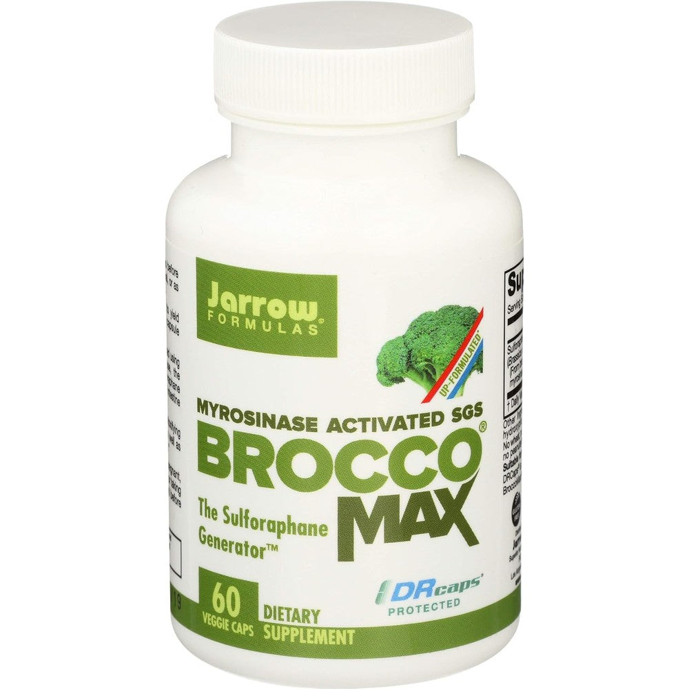 Jarrow Formulas BroccoMax 500 MG Sulforaphane Generator for Liver Support and Cellular Health, 60 Delayed Release Veggie Capsules