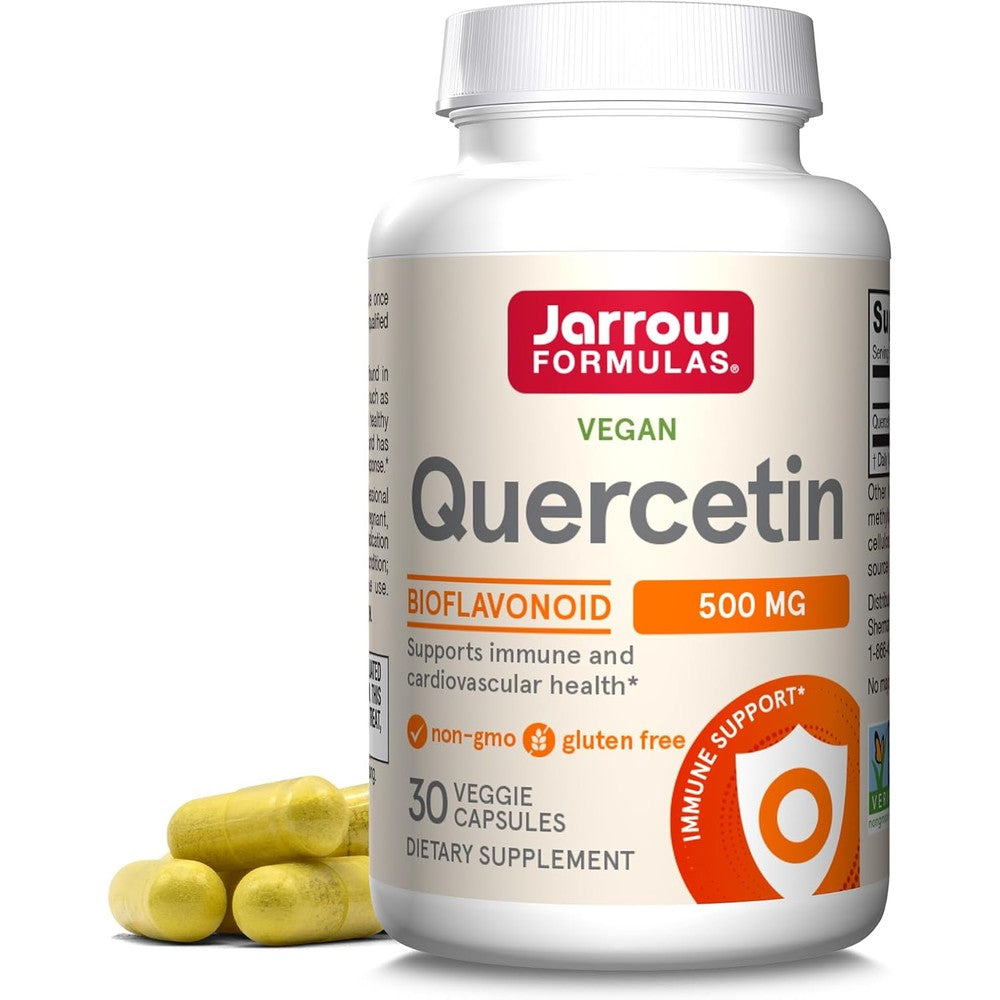 Jarrow Formulas Quercetin 500mg front bottle view authentic USA import wellness supplement