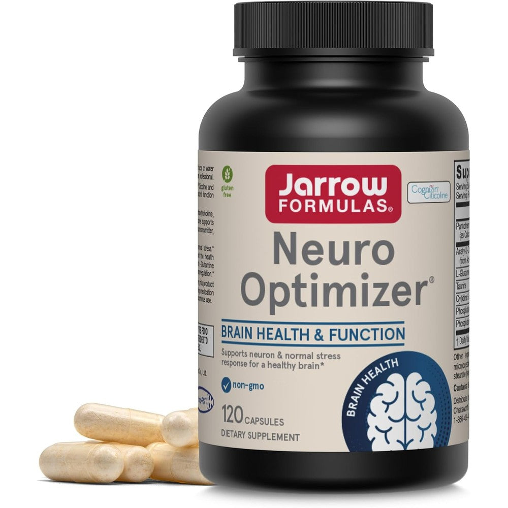 Jarrow Formulas Neuro Optimizer Dietary Supplement For Brain Health And Cognitive Support 120 Capsules
