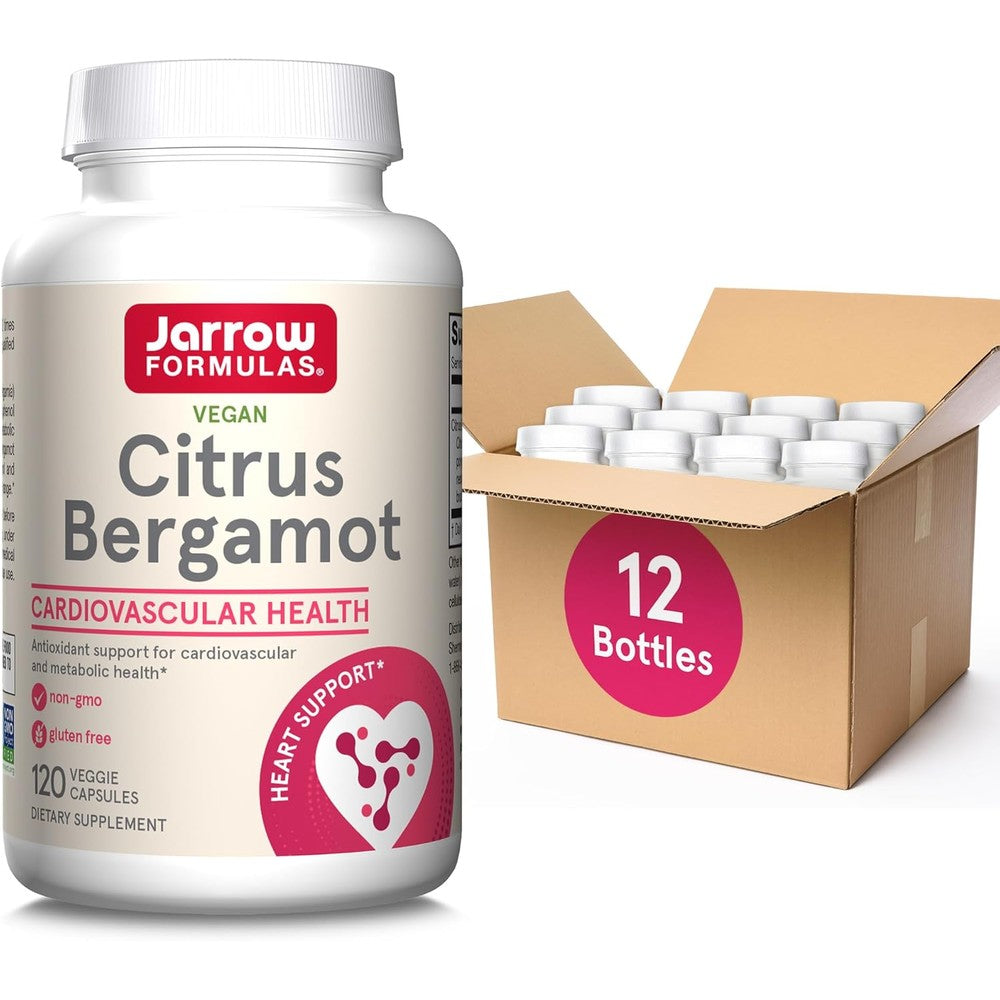 Jarrow Formulas Citrus Bergamot 500mg front view bottle for cholesterol support India