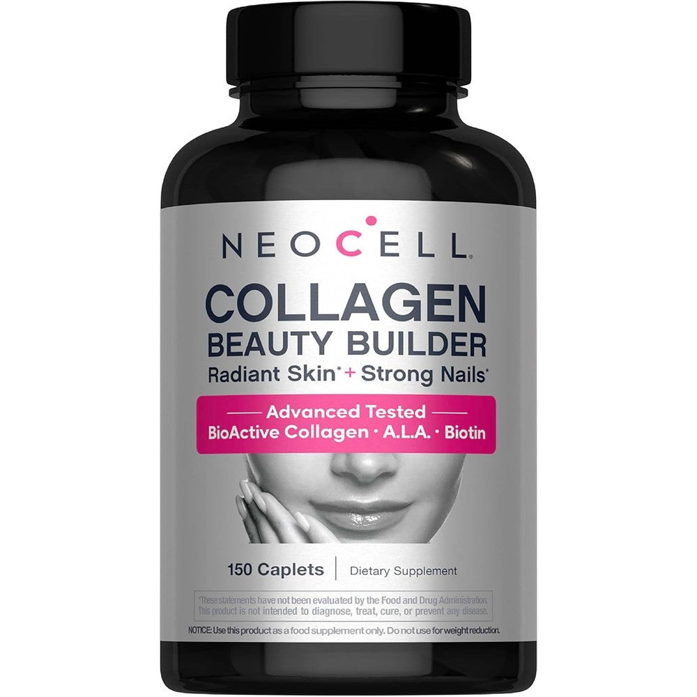NeoCell Collagen Beauty Builder 150 caplets front view bottle