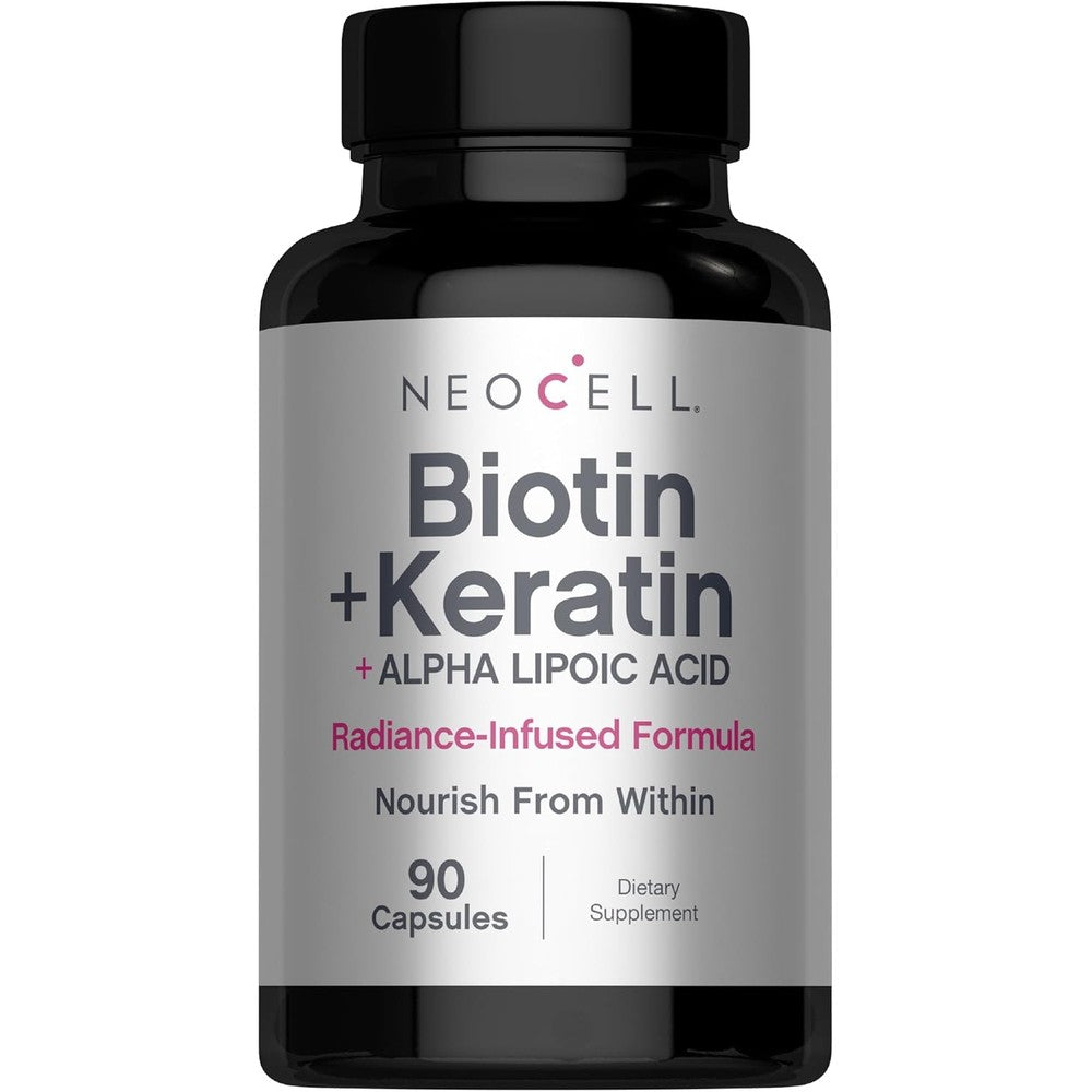 NeoCell Biotin Complex Hair Skin Nails front bottle view beauty supplement