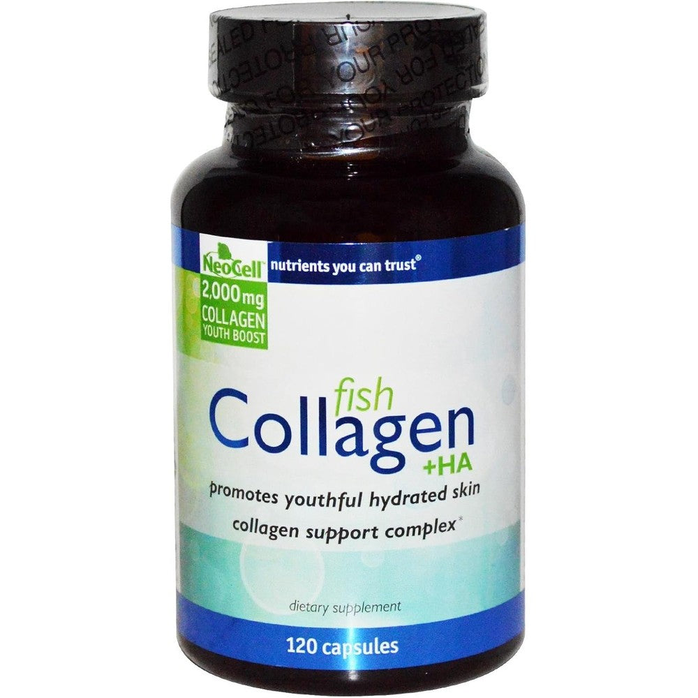 NeoCell Marine Fish Collagen 120 Capsules front packaging view for premium skincare
