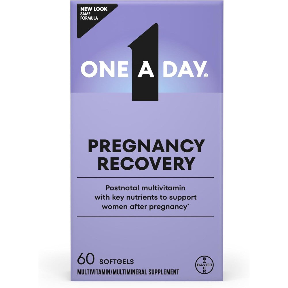 One A Day Postnatal Vitamins for Women 60 count front packaging view