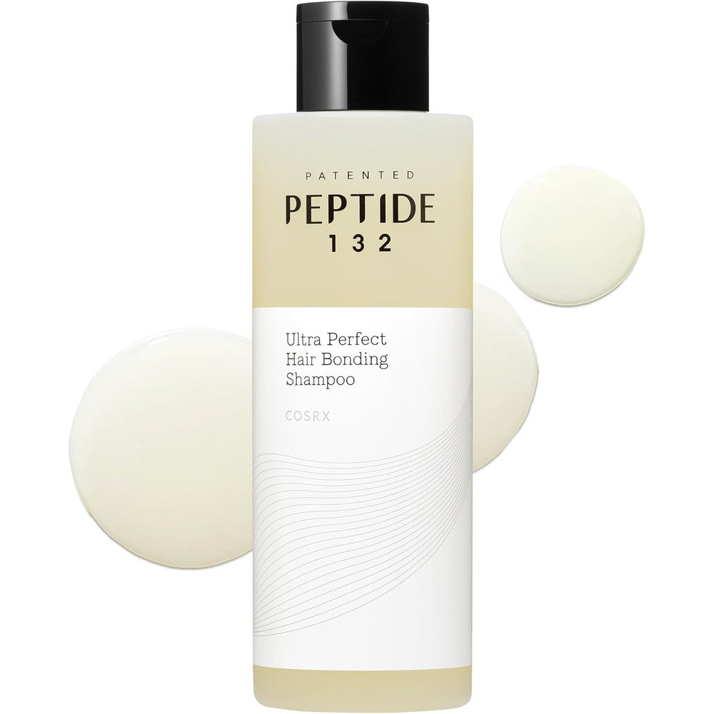 COSRX Peptide 132 Hair Bonding Shampoo front view bottle for salon quality bond repair