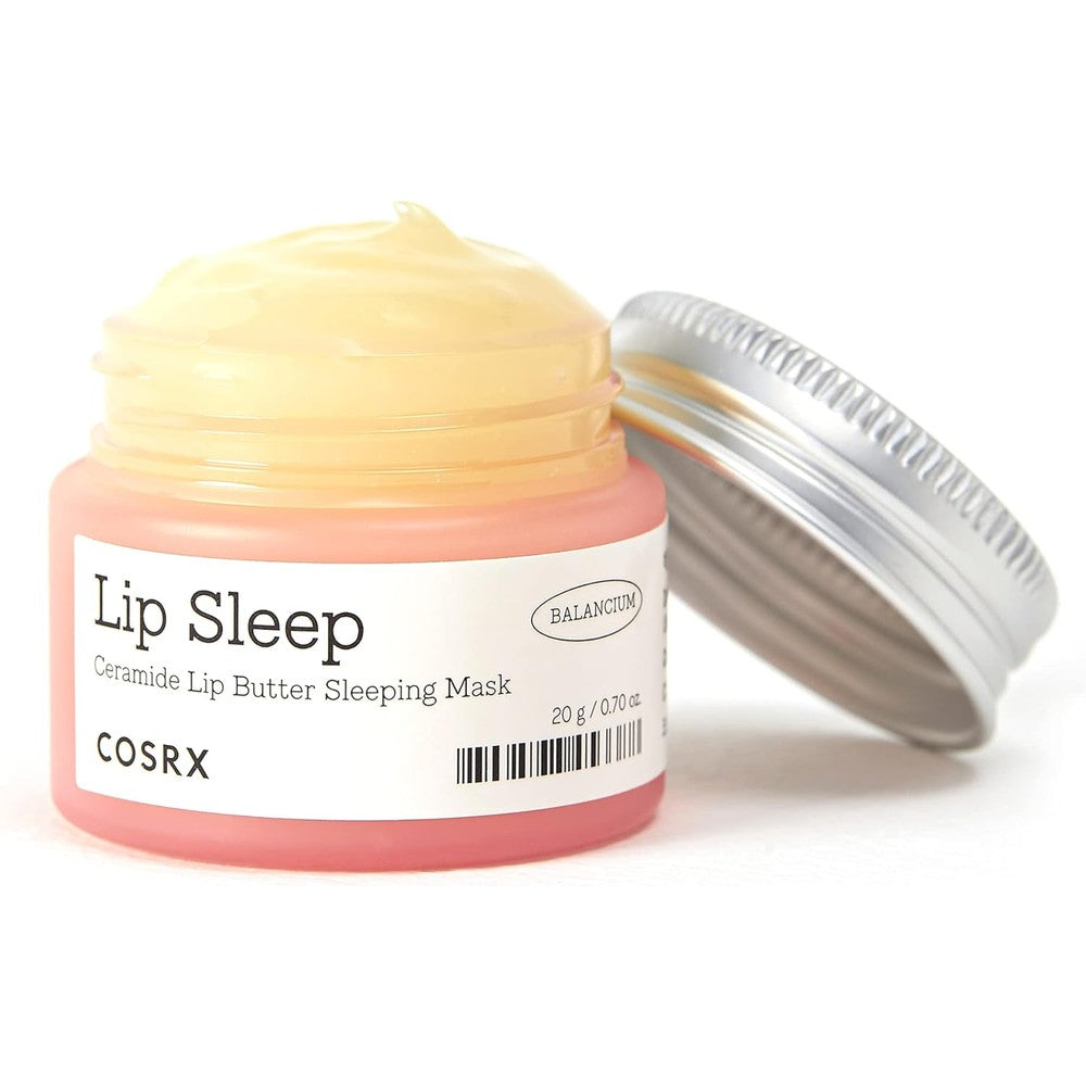 COSRX Balancium Ceramide Lip Butter Sleeping Mask front view jar for dry chapped lips