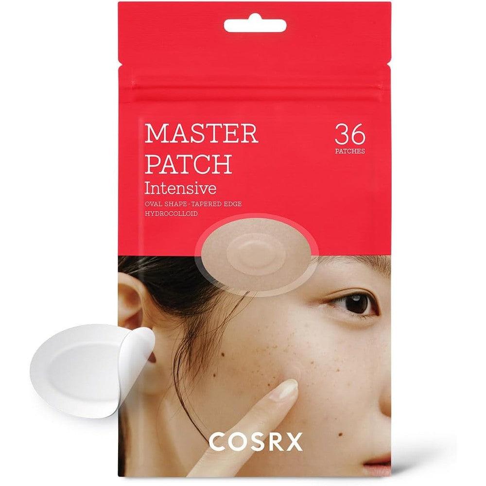 COSRX Master Patch Intensive 36 Count packaging front view showcasing authentic Korean skincare spot treatment