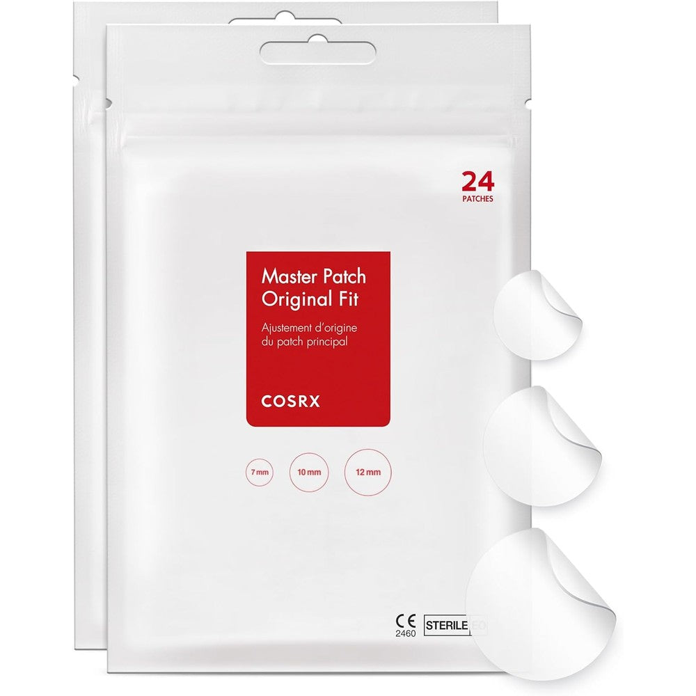 COSRX Acne Pimple Patch front view packaging showcasing hydrocolloid spot stickers