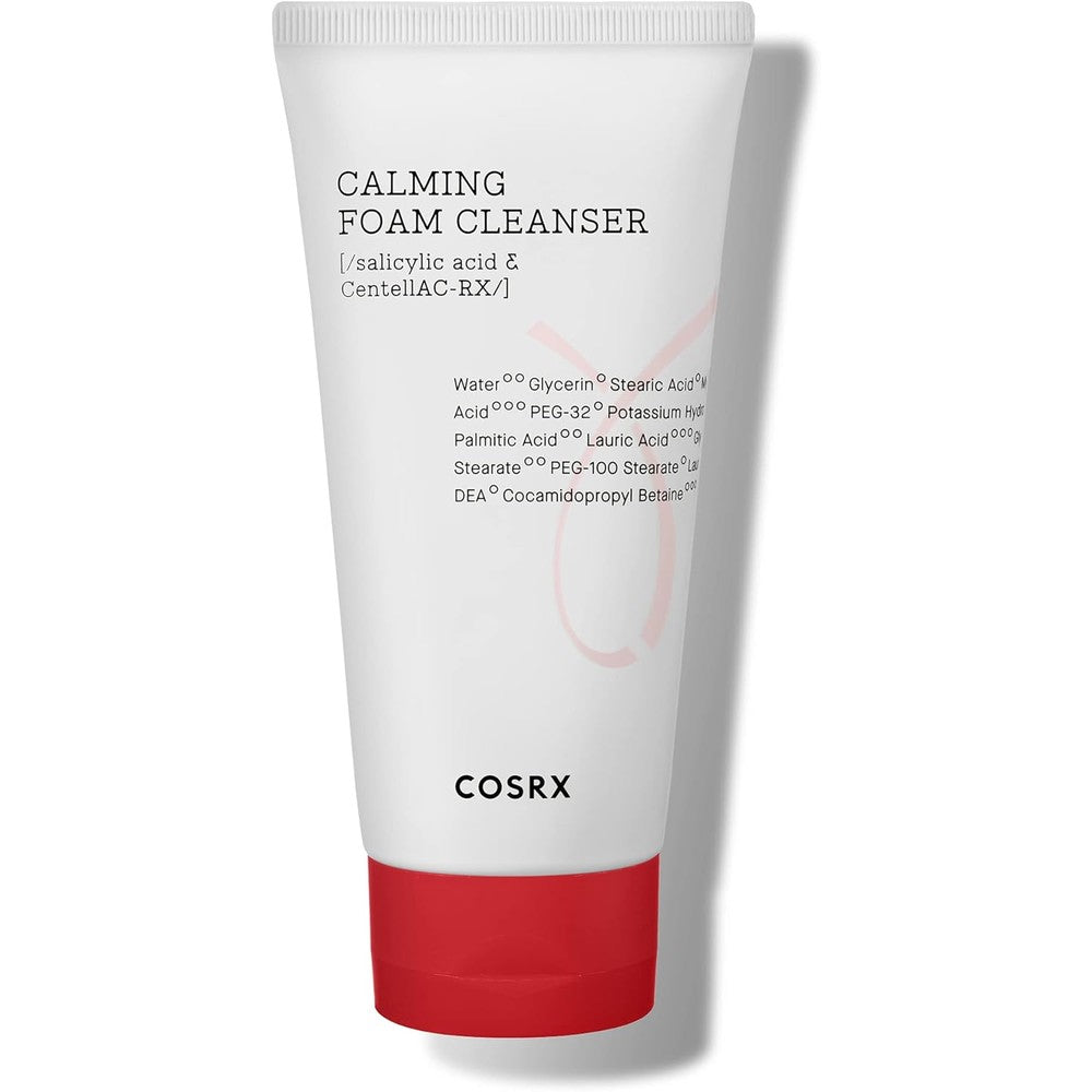 COSRX AC Collection Calming Foam Cleanser front view tube for acne prone skin