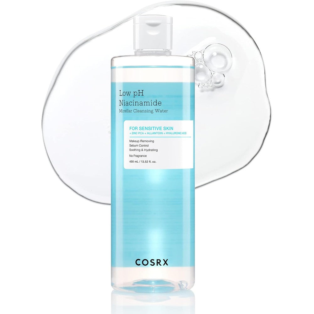 COSRX Low pH Niacinamide Micellar Cleansing Water 400ml front bottle view