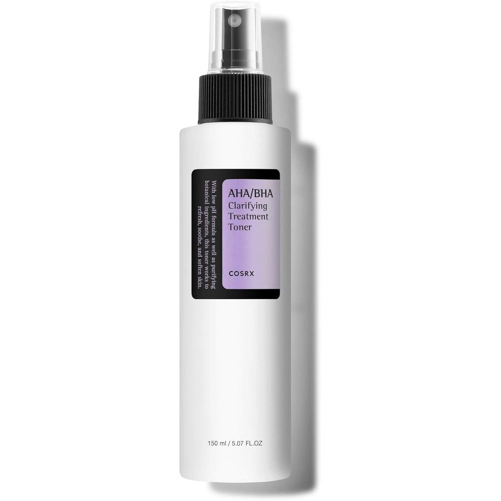 COSRX AHA BHA Clarifying Treatment Toner 150ml bottle front view gentle exfoliating spray
