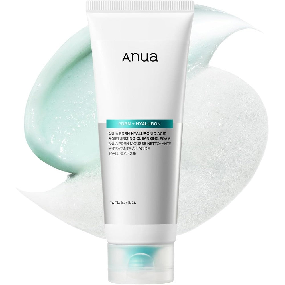Anua PDRN Hyaluronic Acid Moisturizing Cleansing Foam front view tube