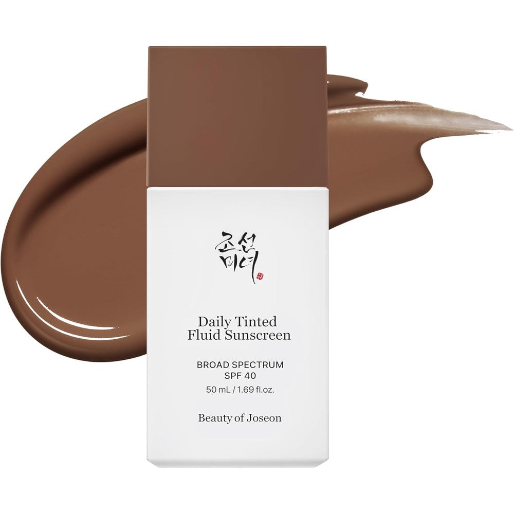Beauty of Joseon Daily Tinted Fluid Sunscreen 50ml bottle front view showing the SPF 40 label.