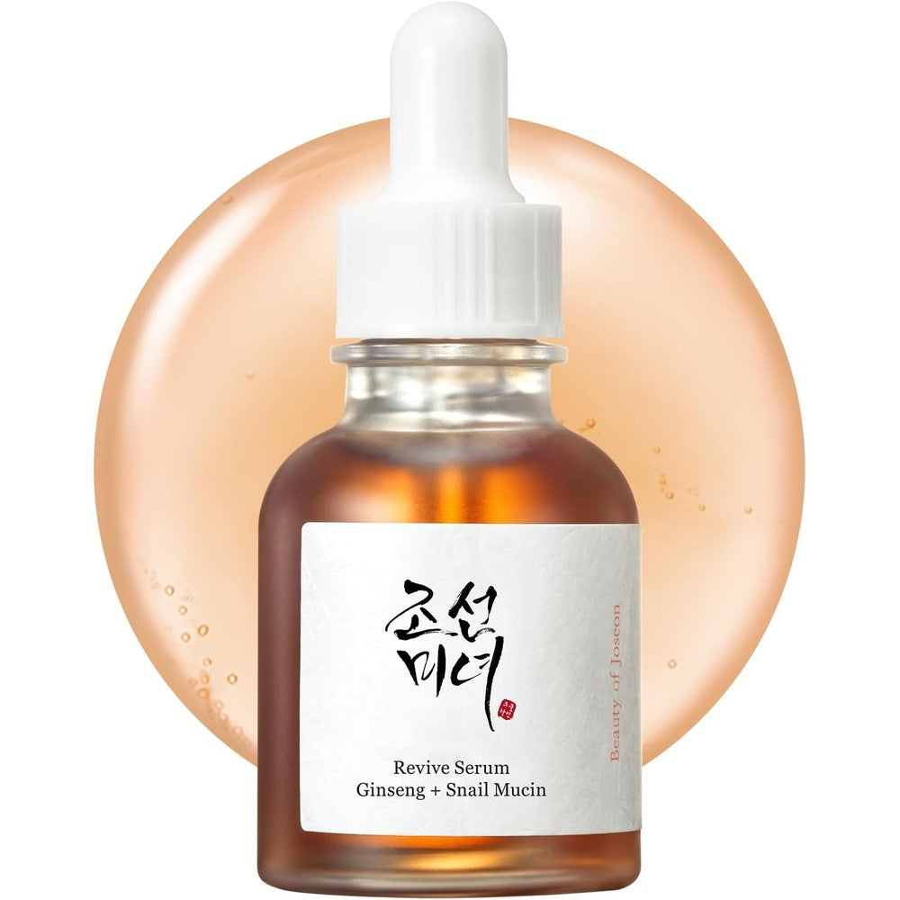 Beauty of Joseon Revive Serum front view of the 30ml dropper bottle displaying the Korean skincare branding.