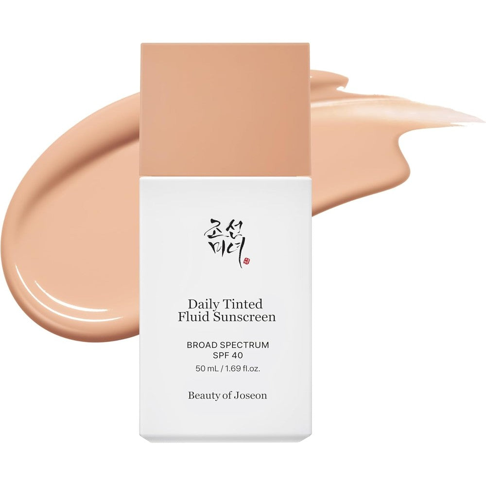 Beauty of Joseon Daily Tinted Fluid Sunscreen LP110 front view bottle showing lightweight texture.