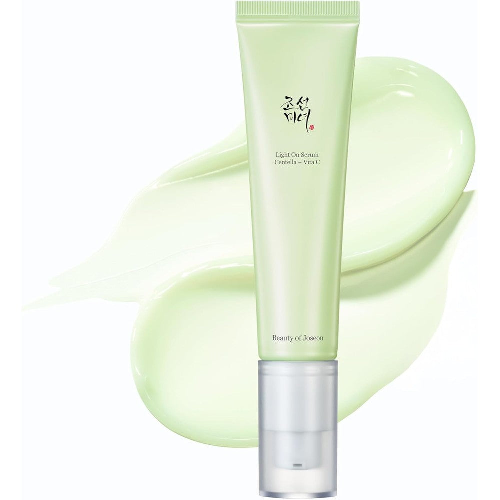 Beauty of Joseon Light On Serum Vitamin C and Centella front view packaging tube for hyperpigmentation treatment