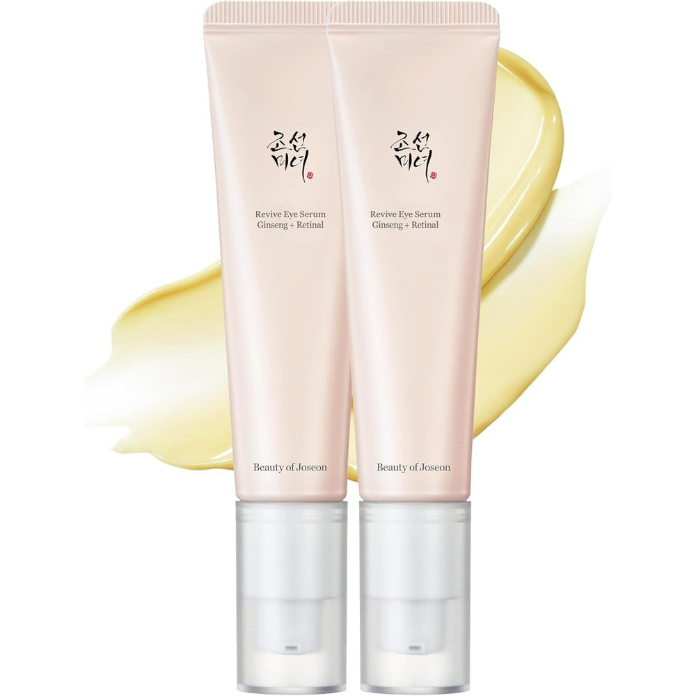Beauty of Joseon Revive Eye Serum pale pink tube front view authentic Korean skincare packaging
