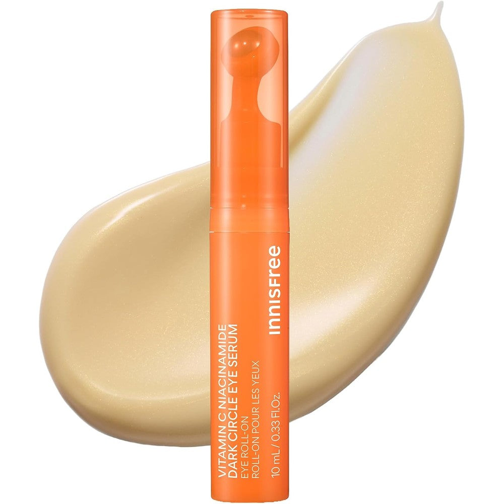Innisfree Vitamin C Niacinamide Brightening Eye Serum front view showcasing the packaging.