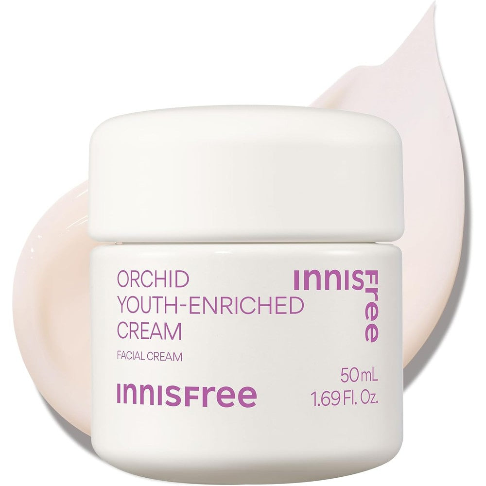 Innisfree Orchid Youth-Enriched Cream 50ml jar front view for anti-aging skincare