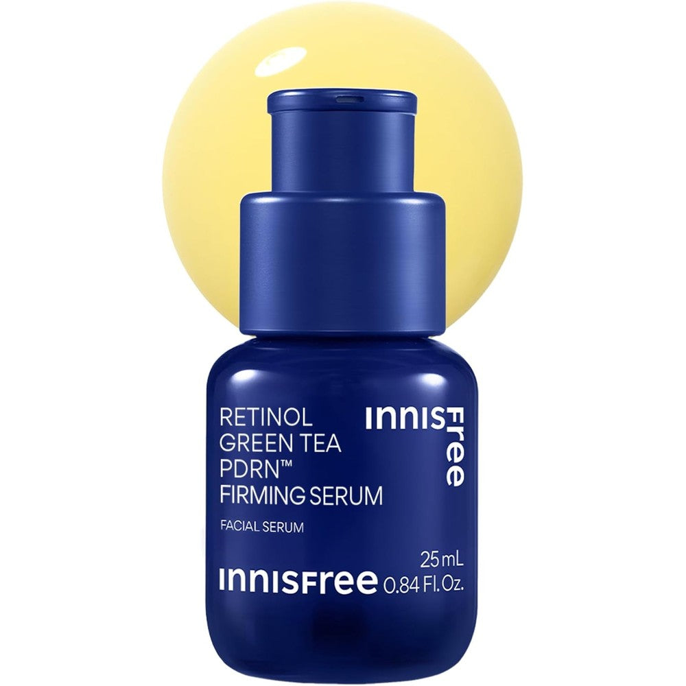 Innisfree Green Tea Retinol PDRN Firming Serum front view bottle for anti-aging care