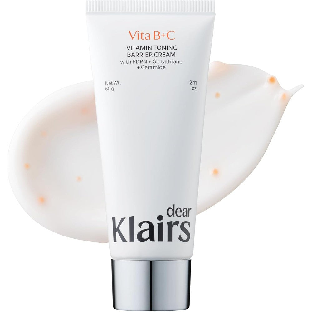 Dear Klairs Vitamin Toning Barrier Cream front view in 60 gram tube