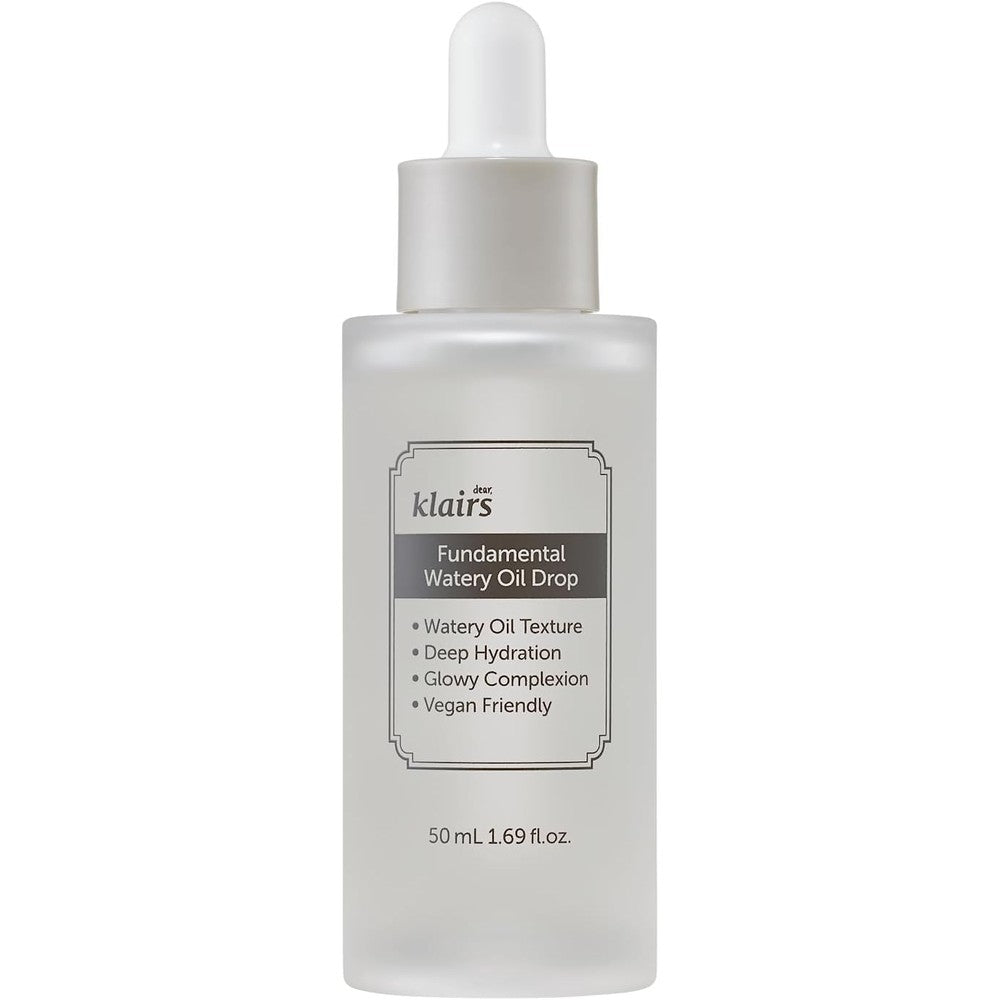 Dear Klairs Fundamental Watery Oil Drop front view bottle packaging