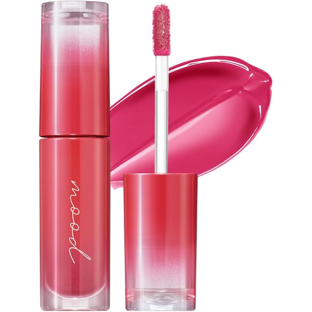 Peripera Ink Mood Glowy Tint 05 Cherry So What front view glossy lip product packaging