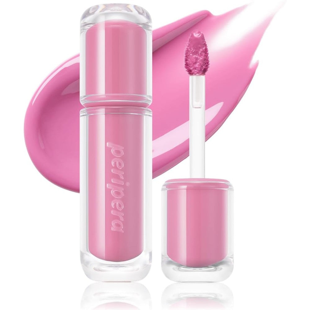 Peripera Mood Glowy Tint 06 Pink Youth front view showcase for glossy Korean lip makeup look