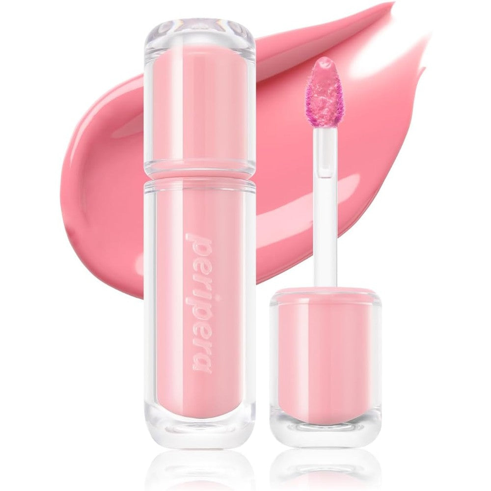 Peripera Mood Glowy Tint 03 Juicy Peach front view glossy lip stain