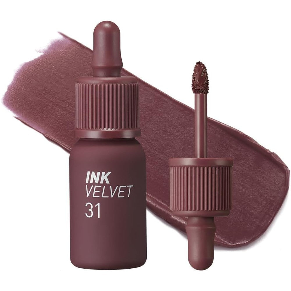 Peripera Ink the Velvet Lip Tint 031 Wine Nude front view showing the bottle packaging.