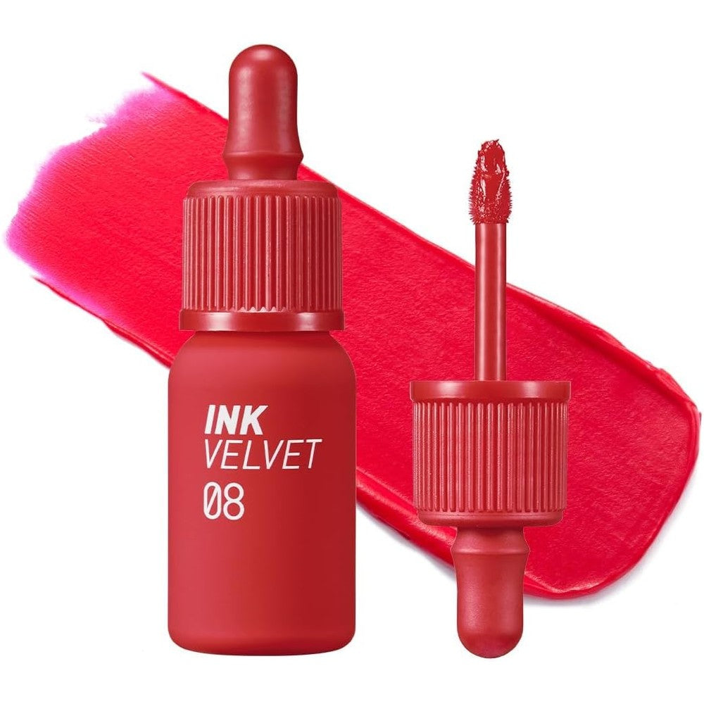Peripera Ink The Velvet Lip Tint 008 Sellout Red front view packaging