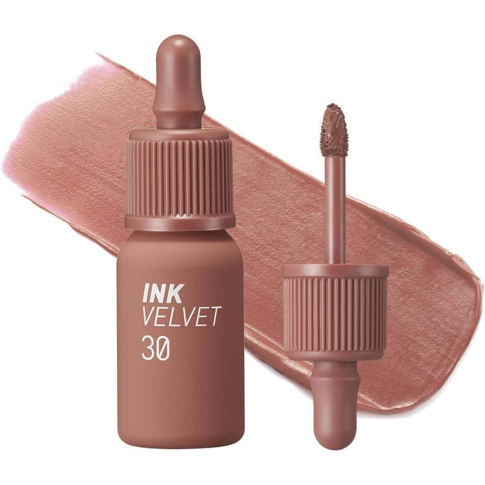 Peripera Ink the Velvet Lip Tint 030 Classic Nude front view showing the matte container and applicator.