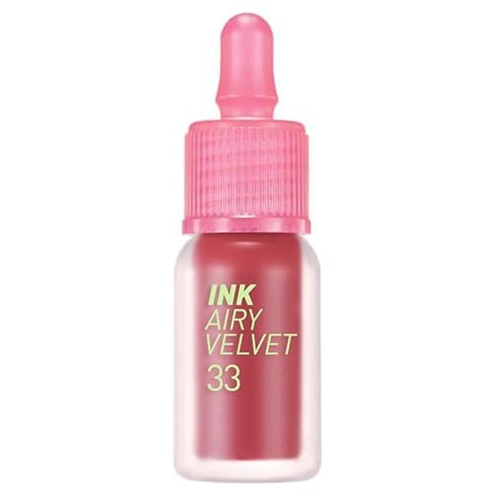 Peripera Ink Airy Velvet Lip Tint front view bottle in shade 033 Favorite Pink Rose