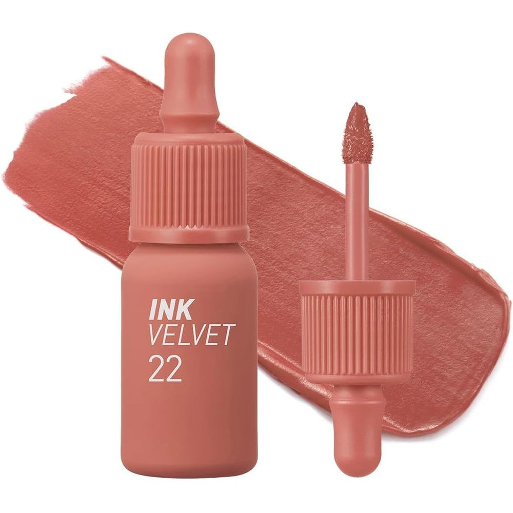 Peripera Ink the Velvet Lip Tint Bouquet Nude front view premium liquid lipstick