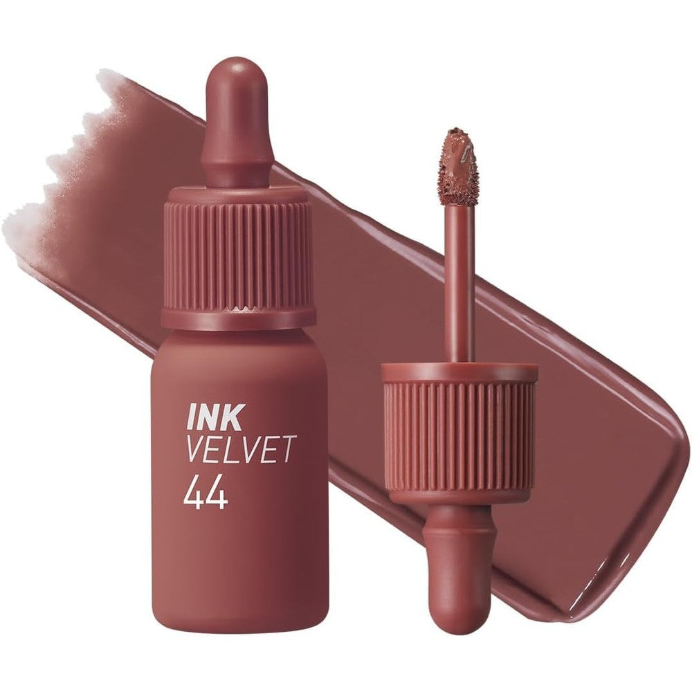 Peripera Ink The Velvet Lip Tint 044 Chestnut Nude front packaging view longwear liquid lipstick