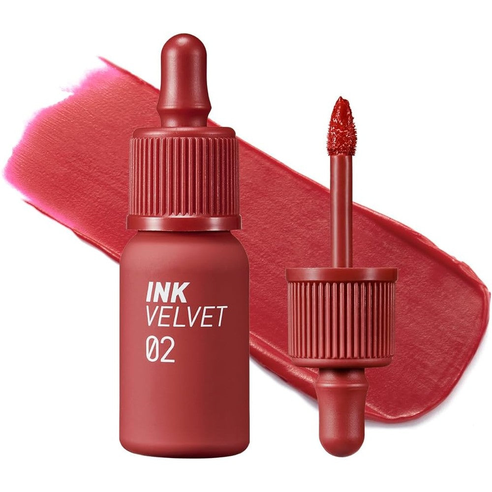 Peripera Ink the Velvet Lip Tint 002 Celeb Deep Rose front view authentic Korean lip stain
