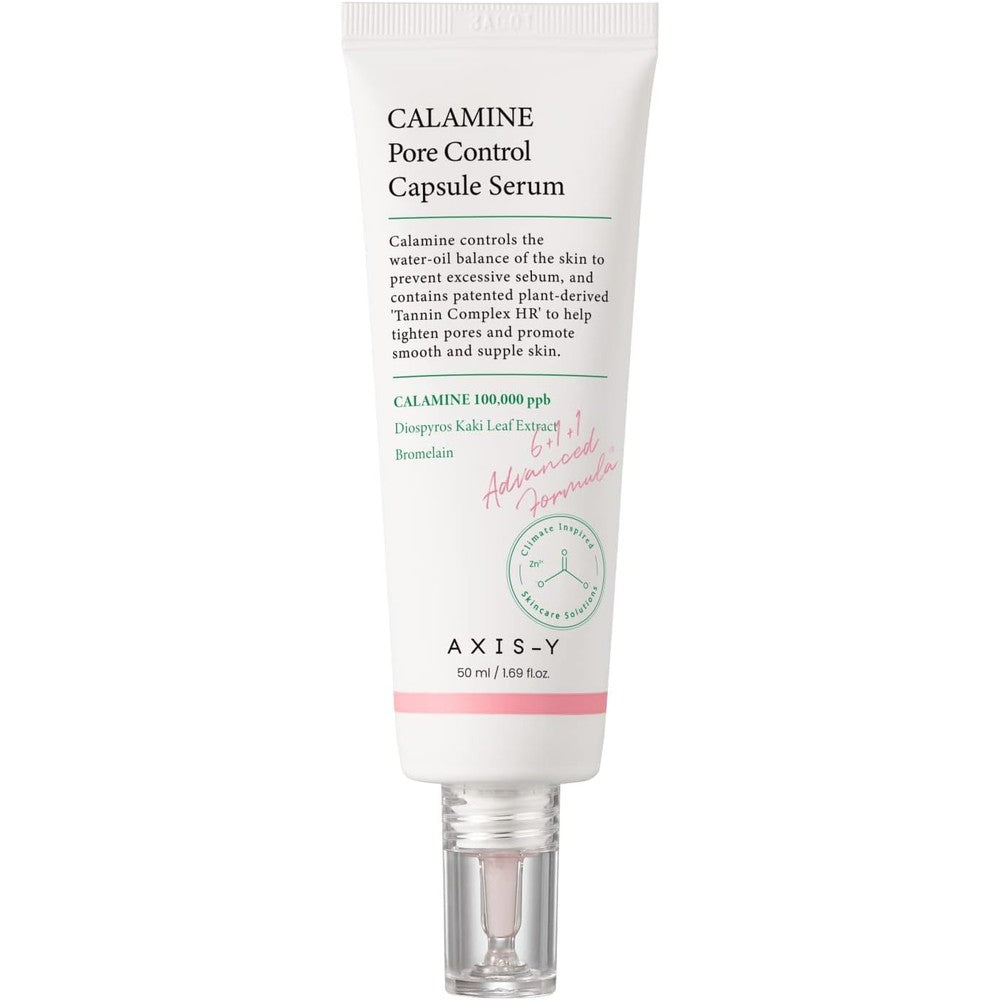 AXIS-Y Calamine Pore Control Capsule Serum front view pore tightening solution