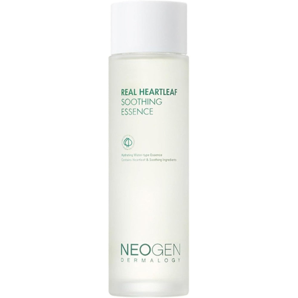 Neogen Dermalogy Real Heartleaf Soothing Essence 150ml bottle front view vegan calming skincare
