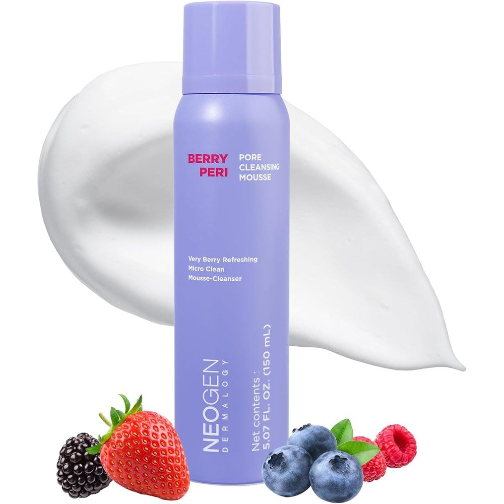 DERMALOGY by NEOGENLAB BerryPore Pore Cleansing Mousse front view showing product packaging.