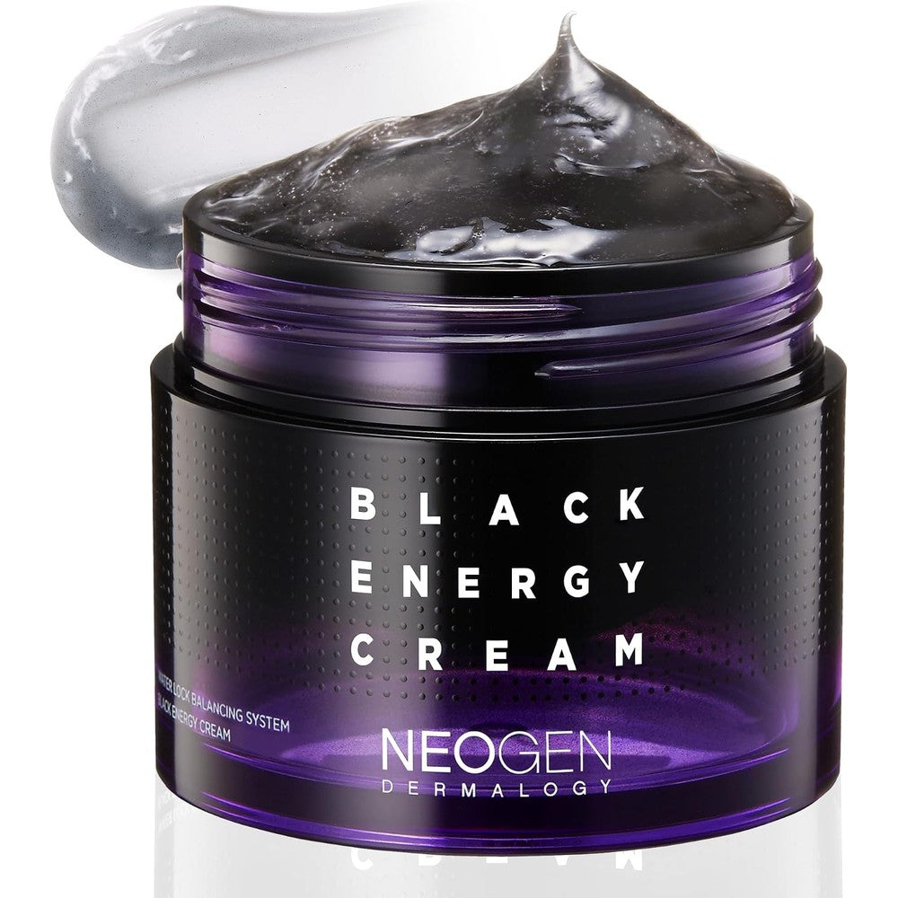 Neogen Dermalogy Black Energy Cream front view packaging of Korean gel moisturizer