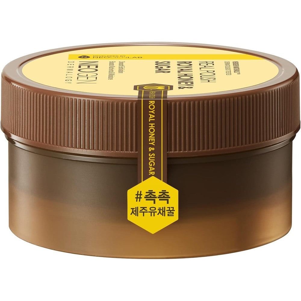 Neogen Dermalogy Honey and Sugar face scrub jar front view for authentic K-beauty exfoliation.
