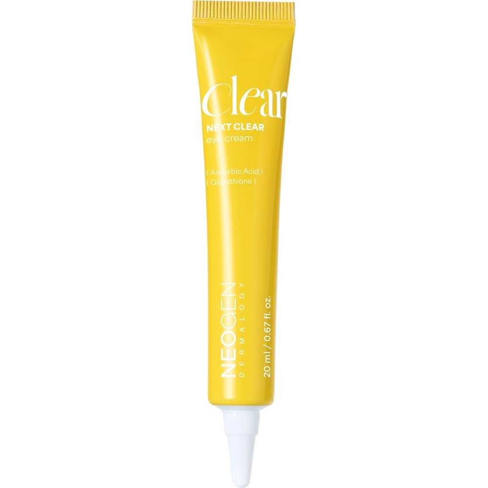 Dermalogy by Neogenlab Next Clear Eye Cream front view yellow tube for dark circle targeting