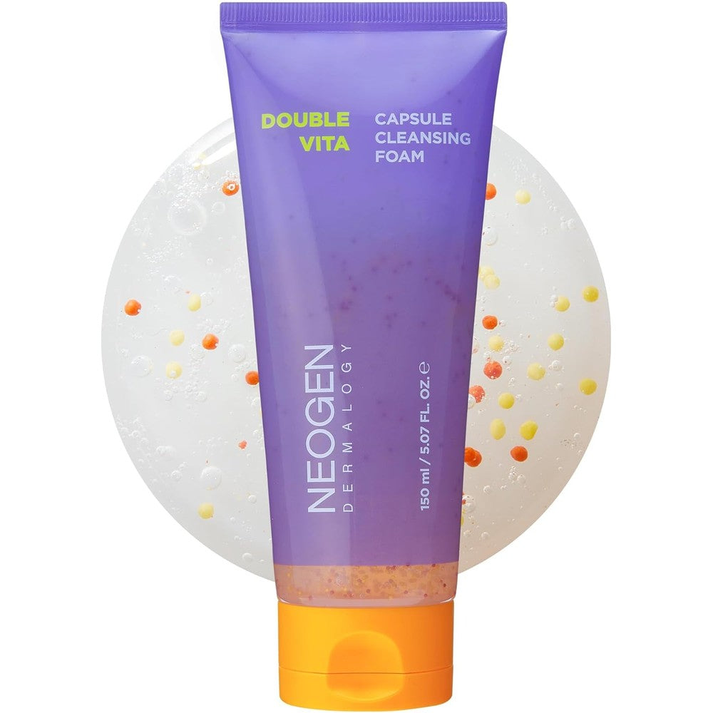 Neogen Dermalogy Double Vita Capsule Cleansing Foam front view bottle packaging