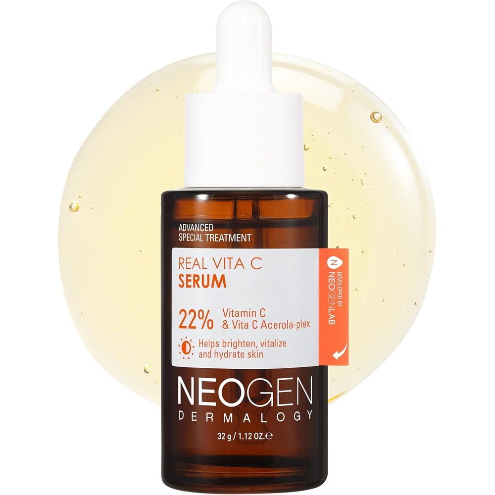 Neogen Dermalogy Real Vita C Serum front view bottle for dark spot treatment