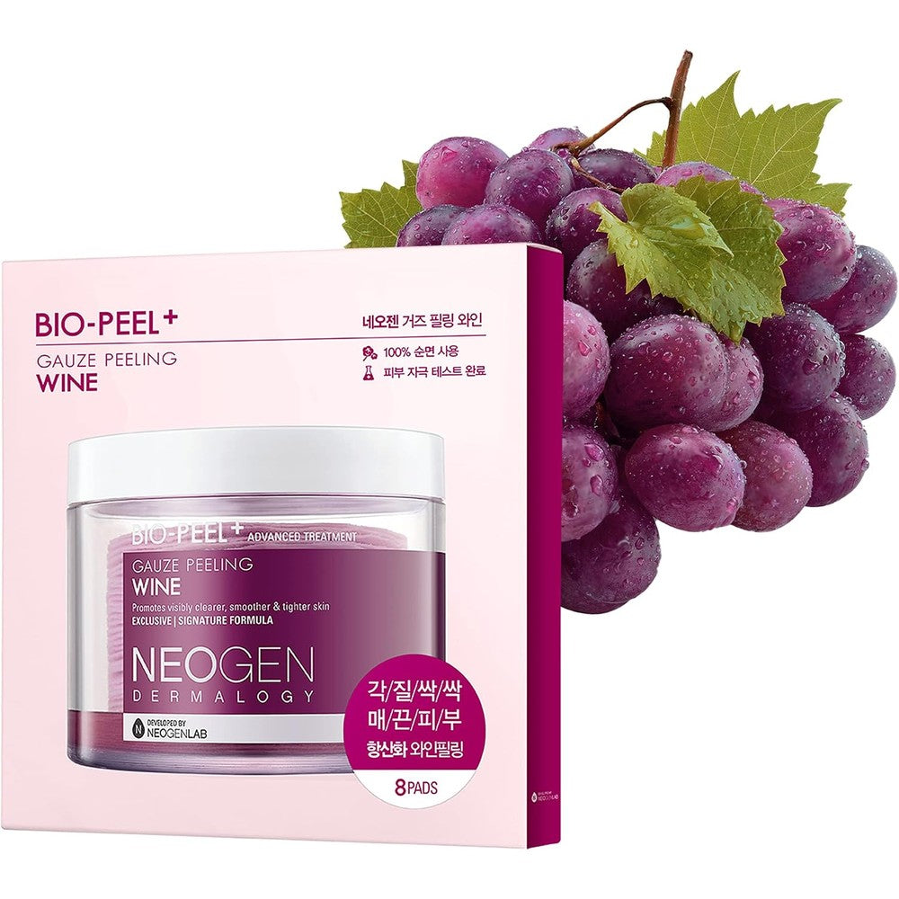 Neogen Dermalogy Bio-Peel Gauze Peeling Wine 8 pads front packaging view