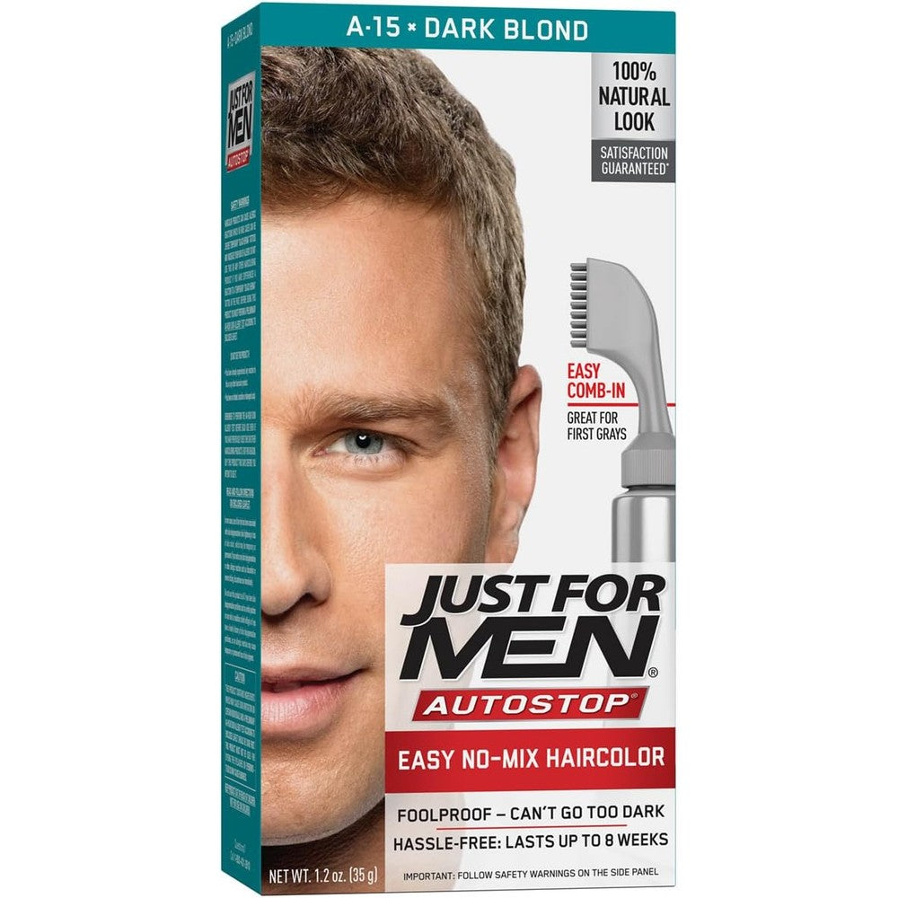 Just For Men AutoStop Men's Hair Color Dark Blond A-15 front view