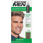 Just For Men Original Formula Light Brown front view box of hair color kit