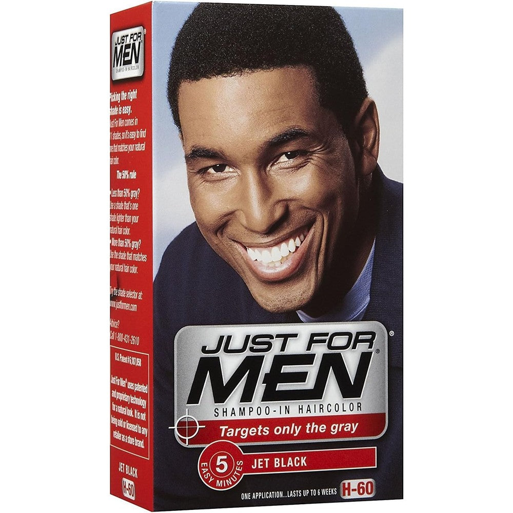 Just For Men Shampoo In Hair Color Jet Black box front view